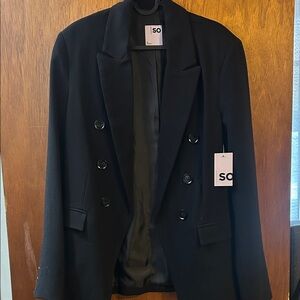 NWT SO Black Blazer